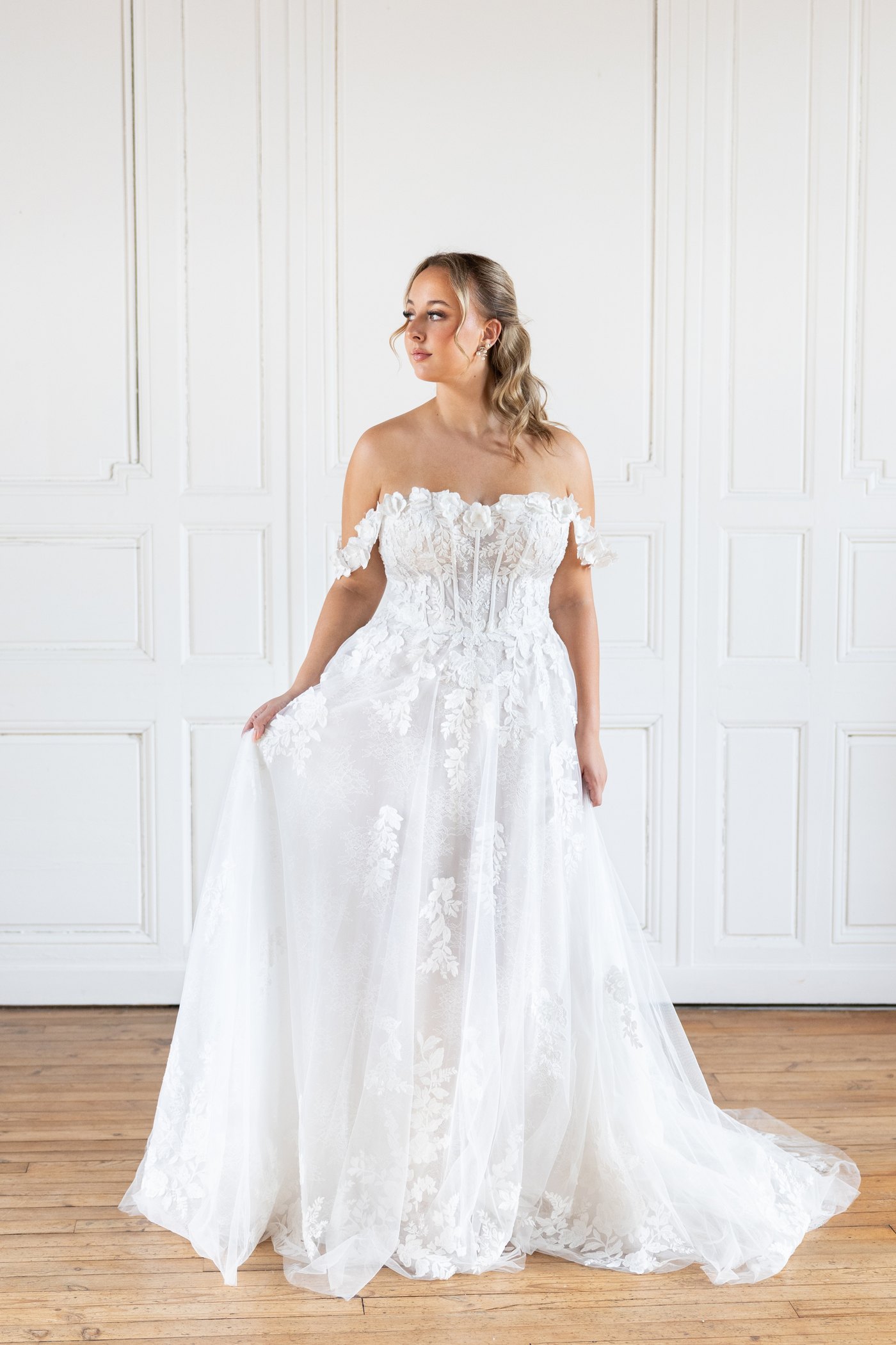Robe de mariée Ivy, manchettes