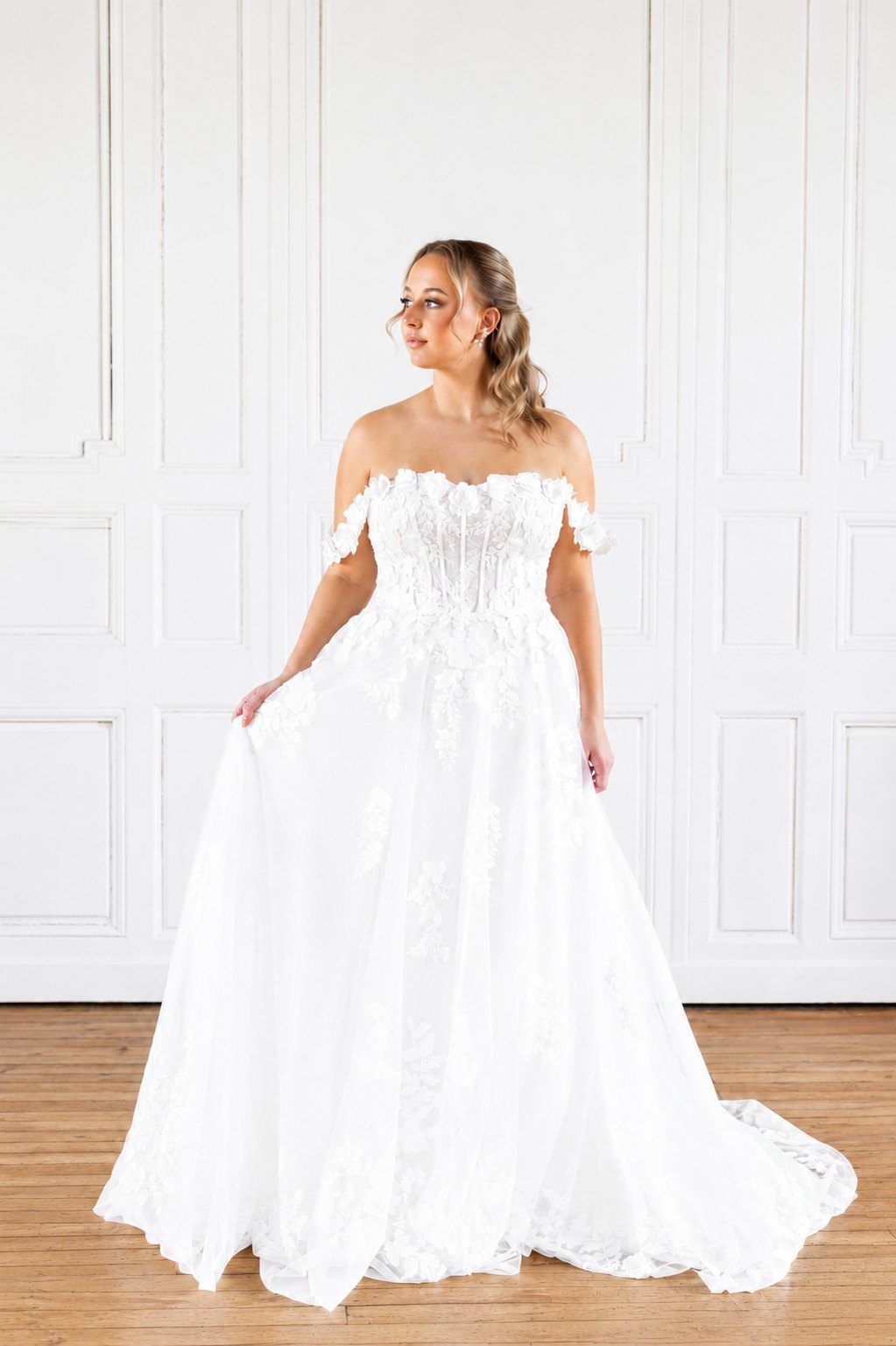 Robe de mariée Ivy, manchettes