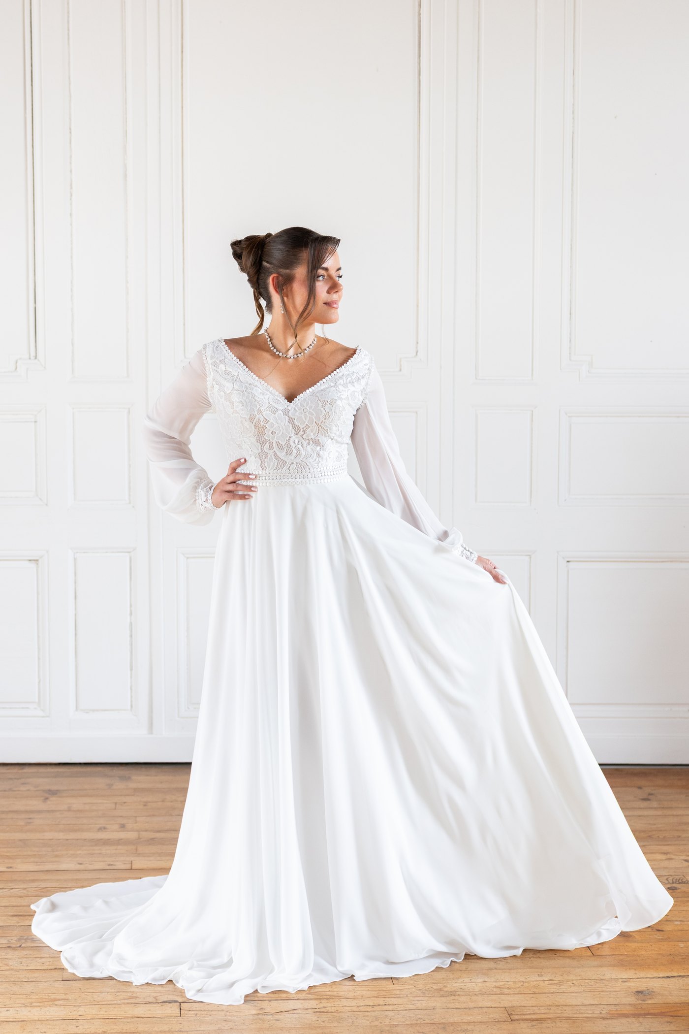 Robe de mariée Lina, V classique