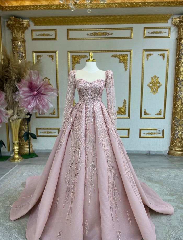 Robe de fiançaille rose