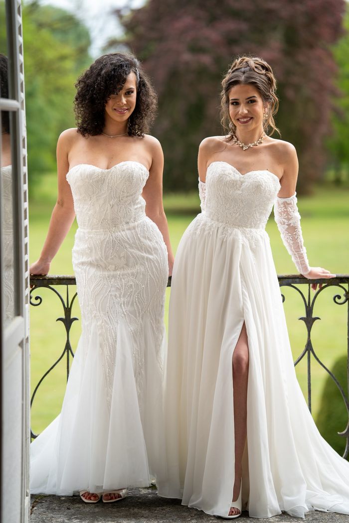 Robe sirène et robe mousseline