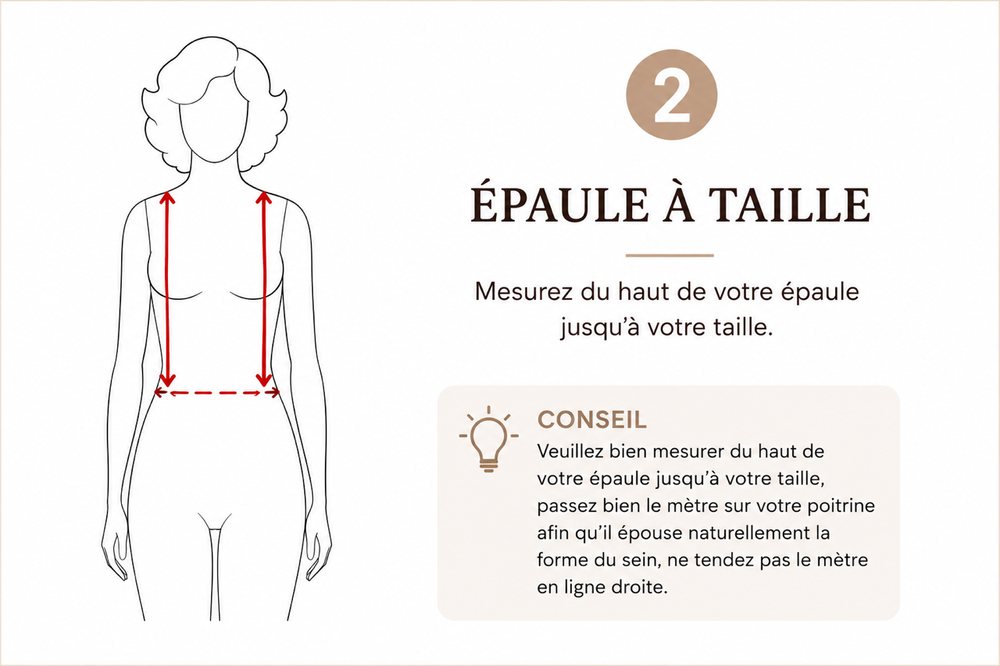 Mesure 2, épaule à taille